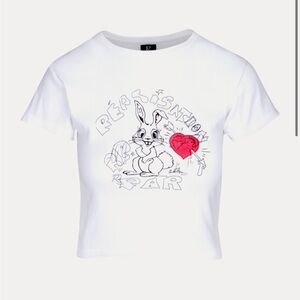 Realisation Par “The Bunny Tee — in red heart” worn once